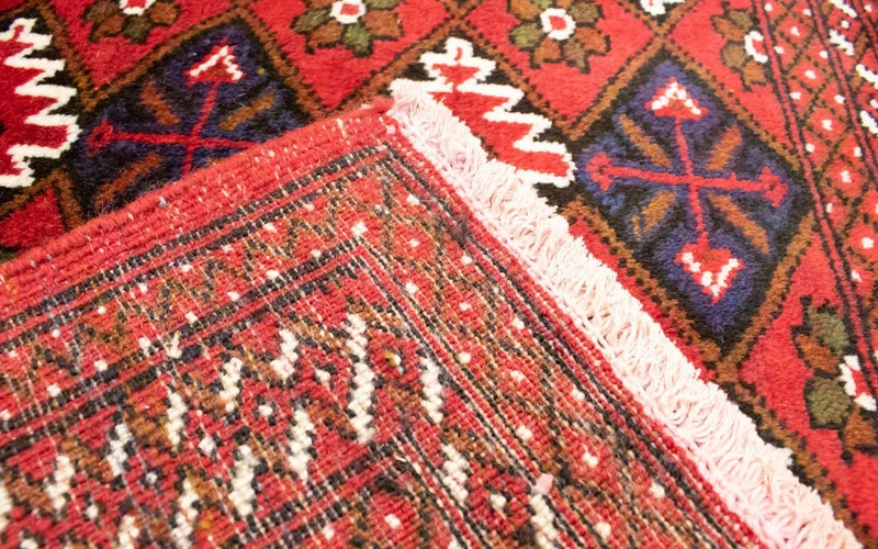 Turkaman Teppich 60x130cm - Orientteppich - rot