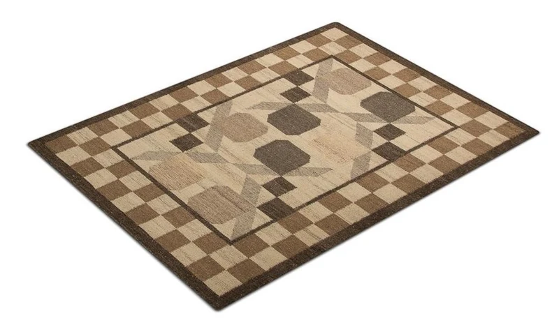 Kelim Modern Teppich 140x200cm - natur