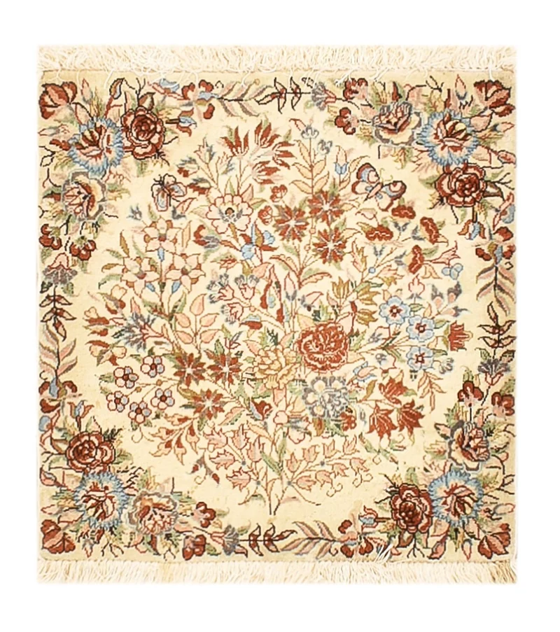 Rafsanjan Teppich 52x54cm - Perserteppich - mehrfarbig