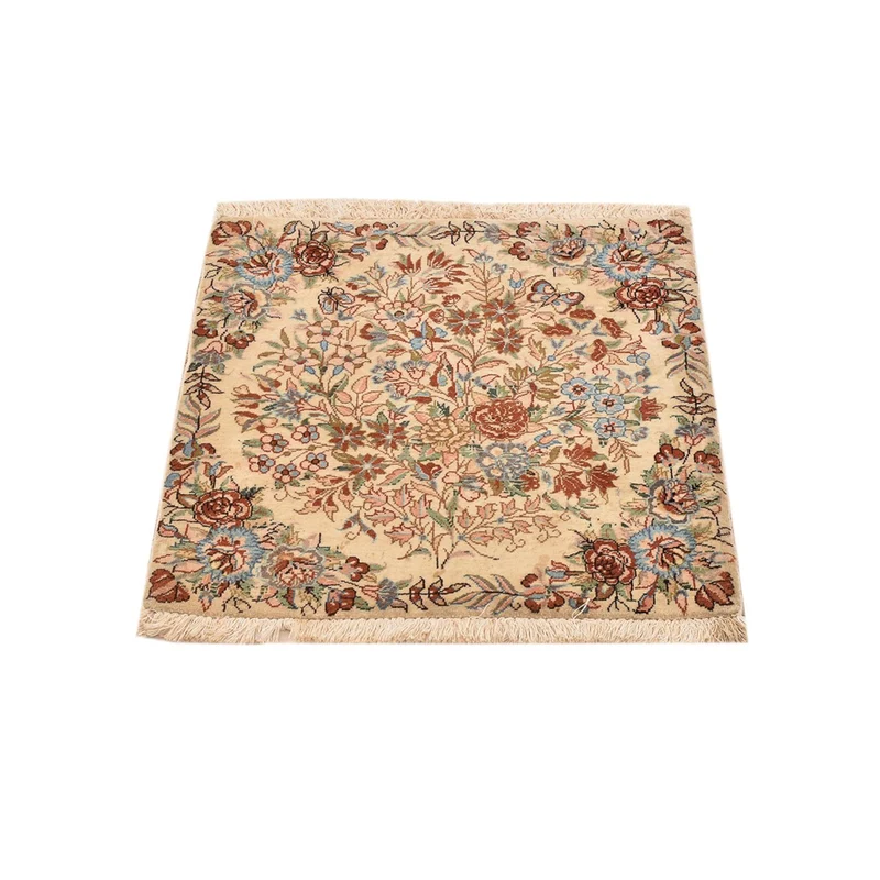 Rafsanjan Teppich 52x54cm - Perserteppich - mehrfarbig