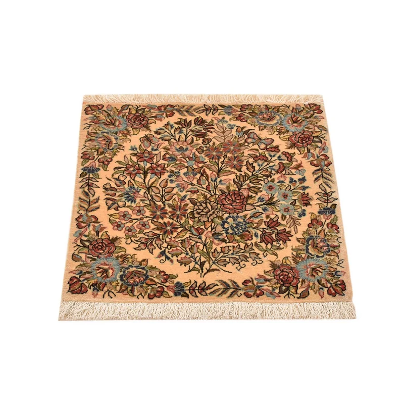 Rafsanjan Teppich 52x54cm - Perserteppich - mehrfarbig