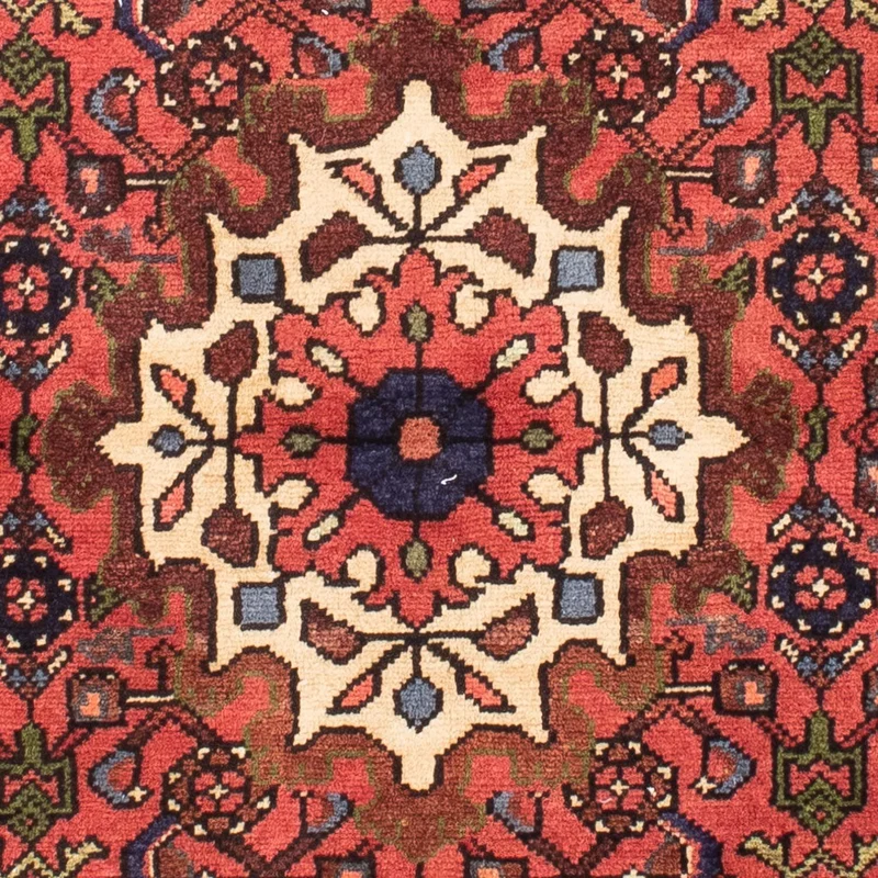 Hosseinabad Teppich 103x150cm - Perserteppich - dunkelrot