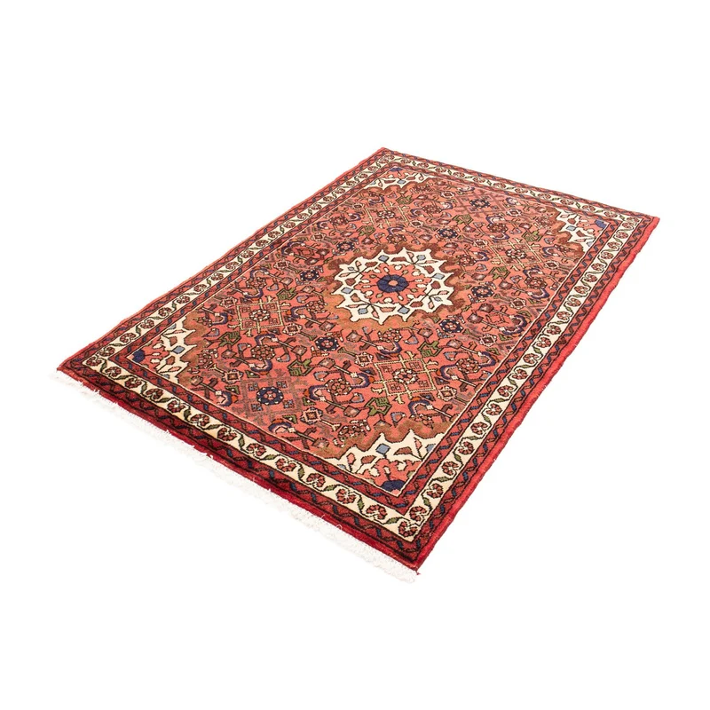Hosseinabad Teppich 103x150cm - Perserteppich - dunkelrot