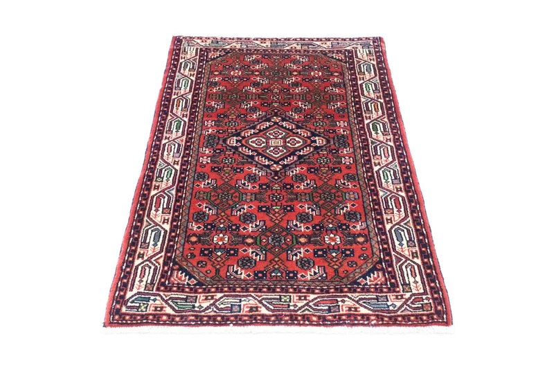 Hosseinabad Teppich 83x130cm - Perserteppich - rot