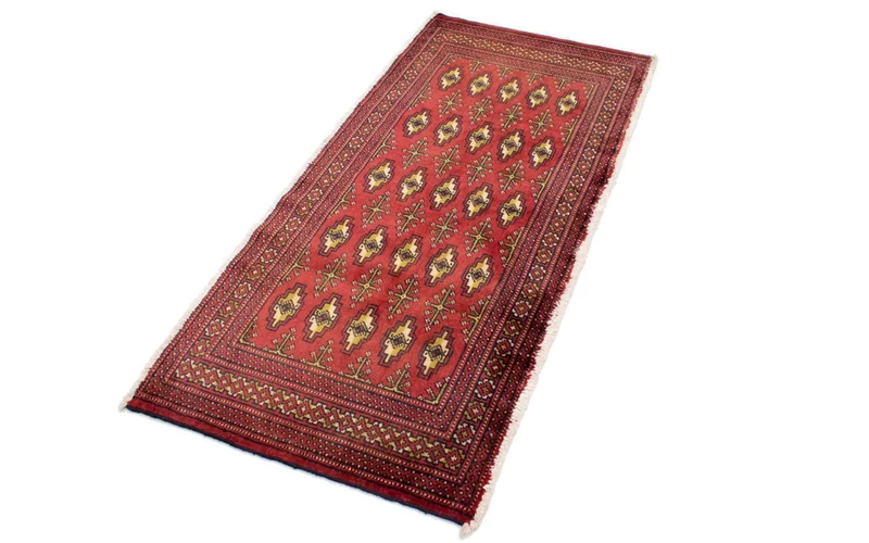 Turkaman Teppich 60x130cm - Orientteppich - rot