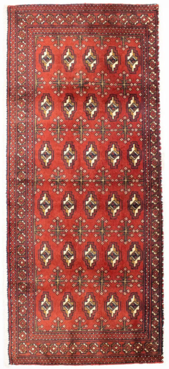 Turkaman Teppich 60x130cm - Orientteppich - rost