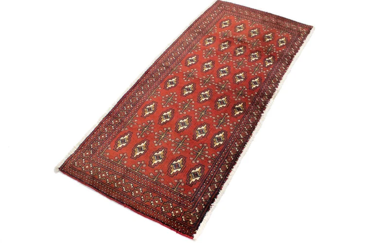 Turkaman Teppich 60x130cm - Orientteppich - rost