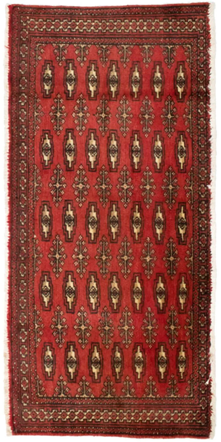 Turkaman Teppich 60x130cm - Orientteppich - rot
