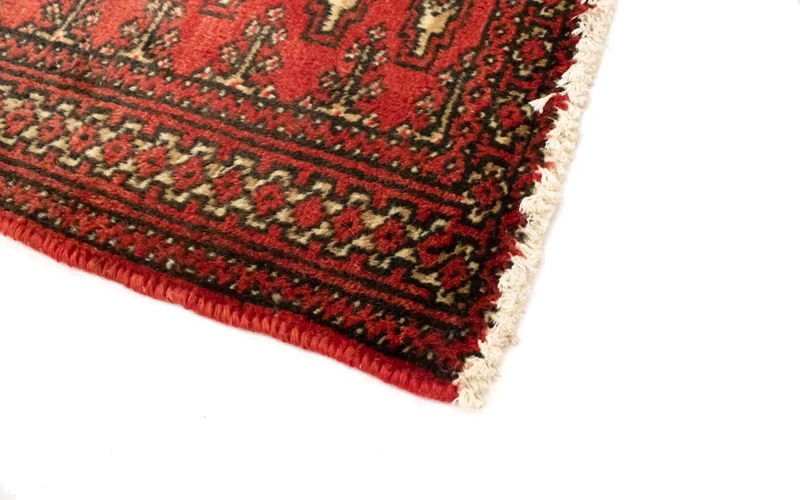 Turkaman Teppich 60x130cm - Orientteppich - rot