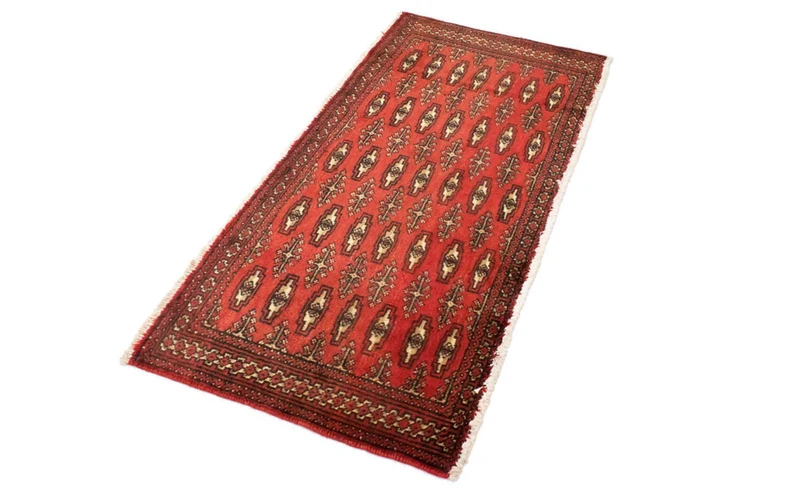 Turkaman Teppich 60x130cm - Orientteppich - rot