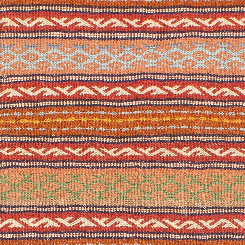 Kelim Senneh Teppich 100x150cm - mehrfarbig