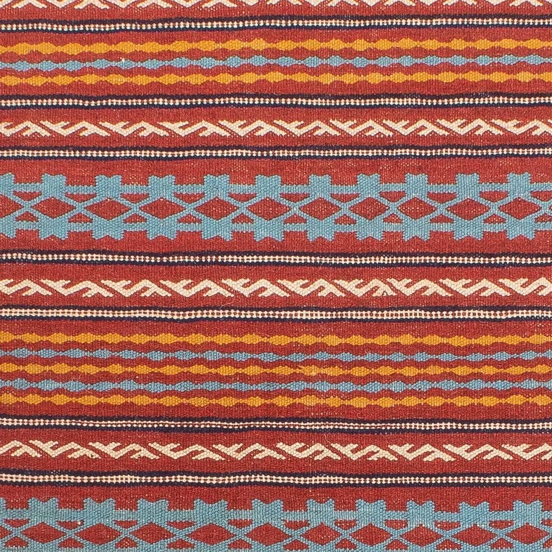 Kelim Senneh Teppich 100x150cm - mehrfarbig