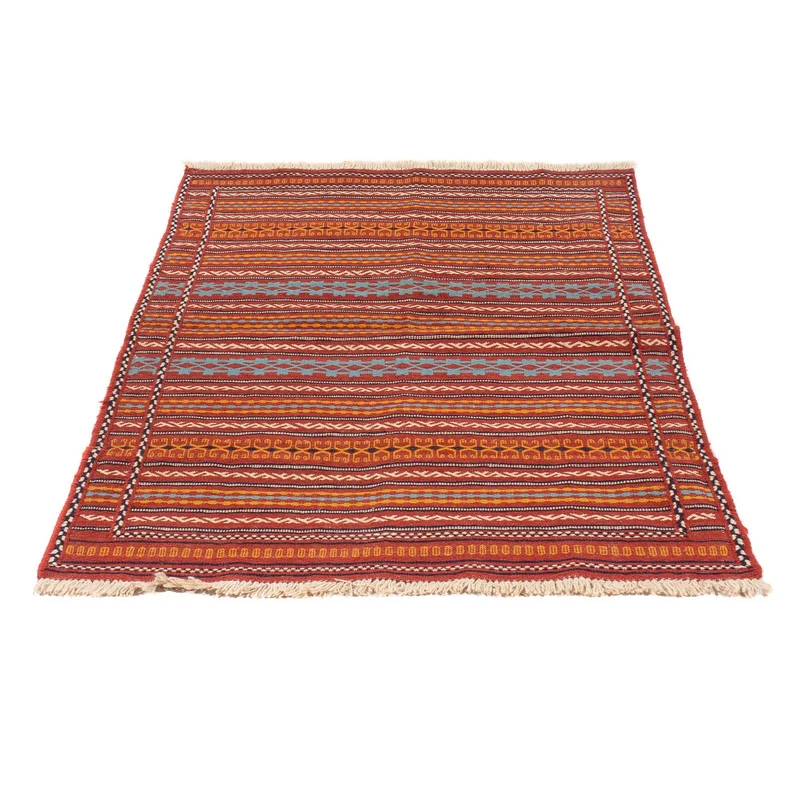 Kelim Senneh Teppich 100x150cm - mehrfarbig