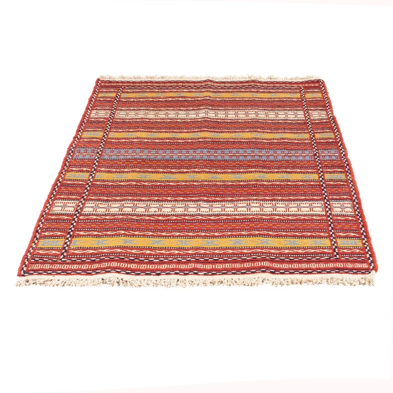 Kelim Senneh Teppich 100x150cm - mehrfarbig