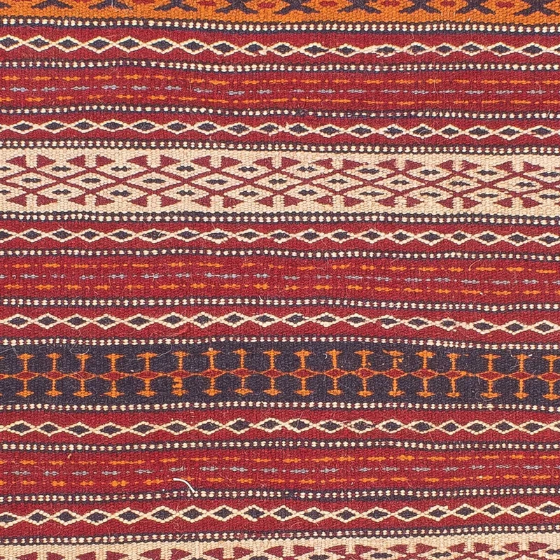 Kelim Senneh Teppich 100x150cm - mehrfarbig