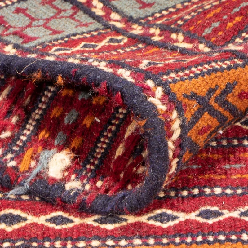 Kelim Senneh Teppich 100x150cm - mehrfarbig