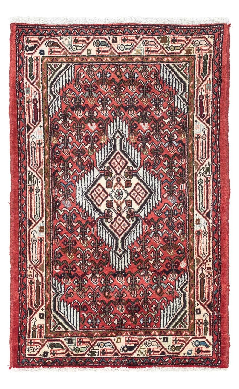 Hosseinabad Teppich 80x125cm - Perserteppich - rot