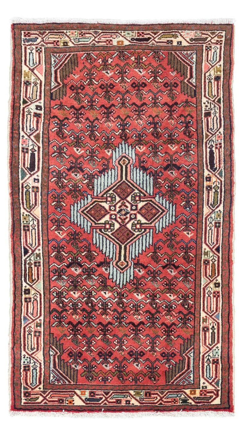 Hosseinabad Teppich 80x125cm - Perserteppich - rot