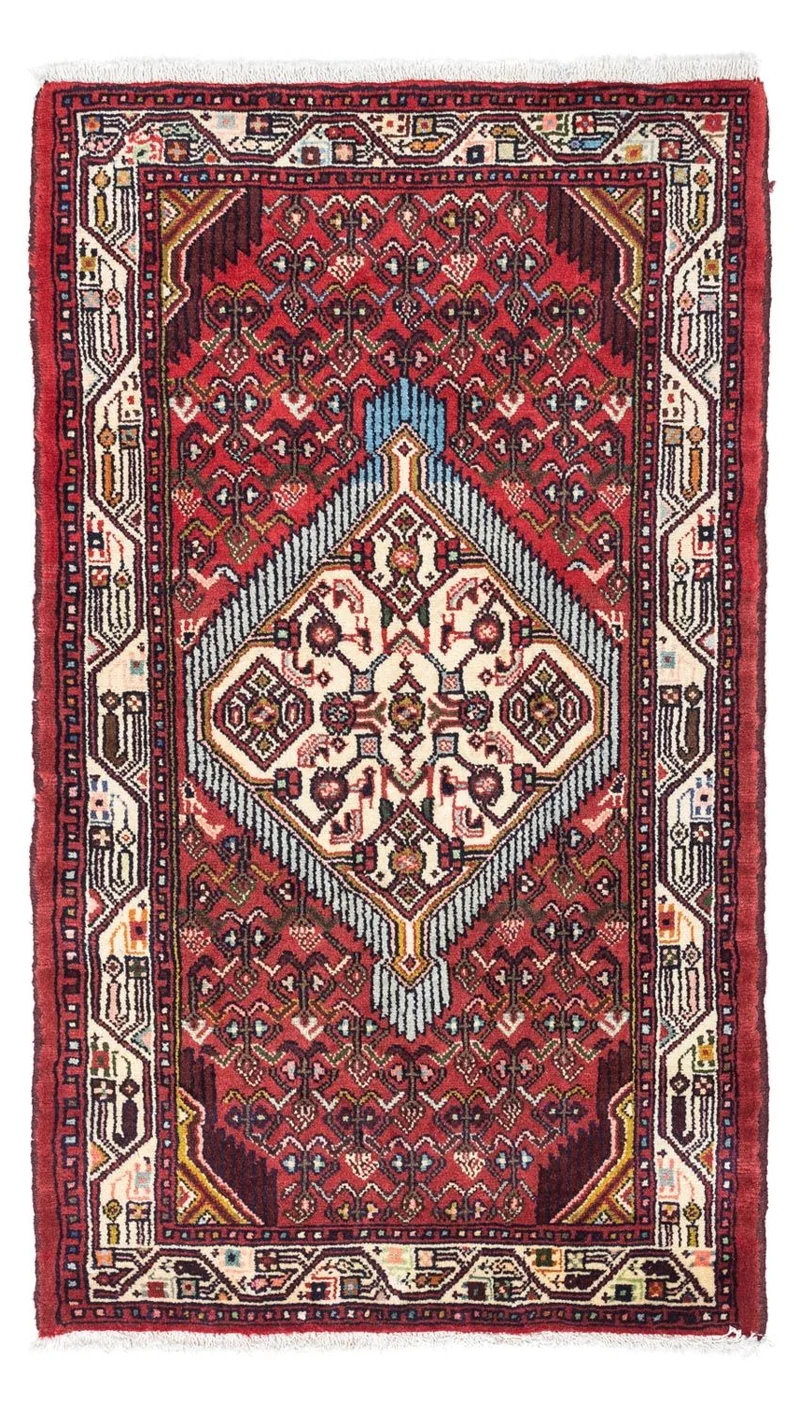 Hosseinabad Teppich 80x125cm - Perserteppich - rot