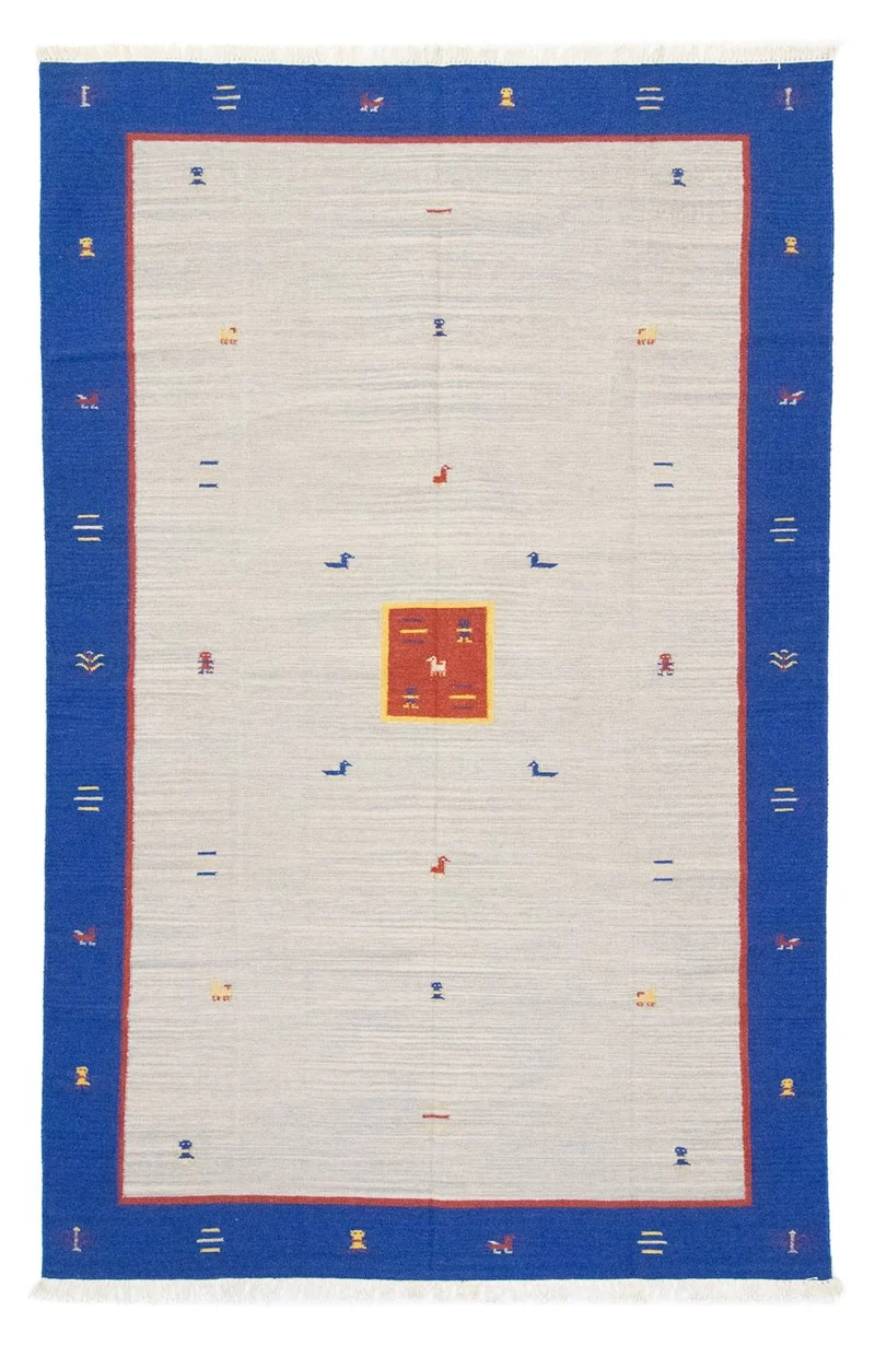 Kelim Modern Teppich 200x300cm - beige