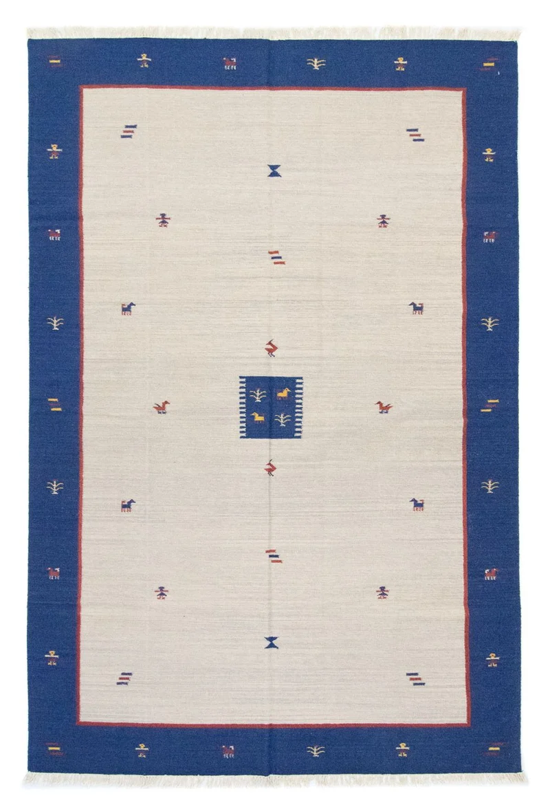 Kelim Modern Teppich 200x300cm - beige