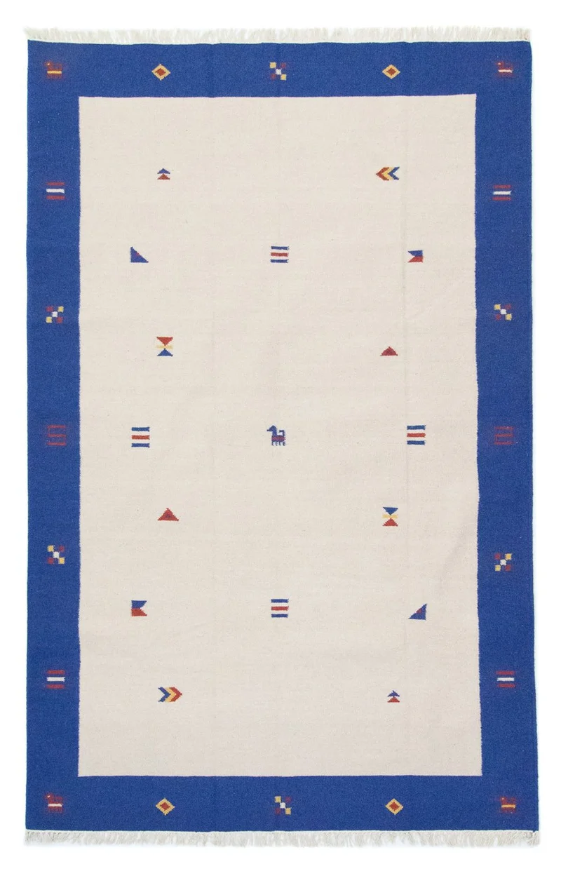 Kelim Modern Teppich 200x300cm - beige