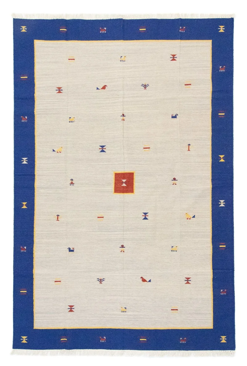 Kelim Modern Teppich 200x300cm - beige
