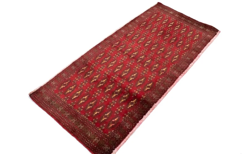 Turkaman Teppich 60x130cm - Orientteppich - rot