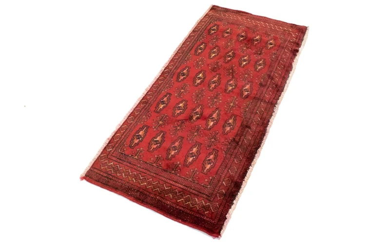 Turkaman Teppich 60x130cm - Orientteppich - rot