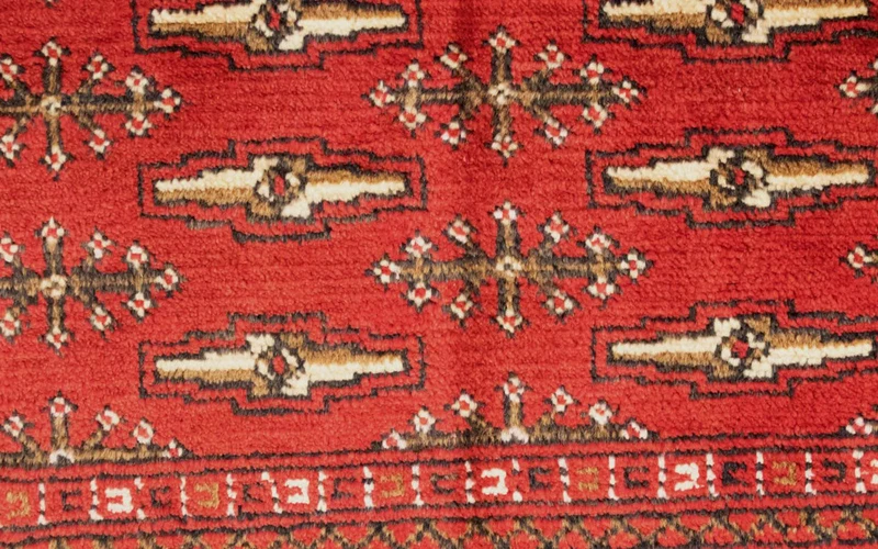 Turkaman Teppich 60x130cm - Orientteppich - rot