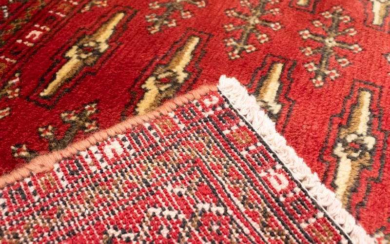 Turkaman Teppich 60x130cm - Orientteppich - rot