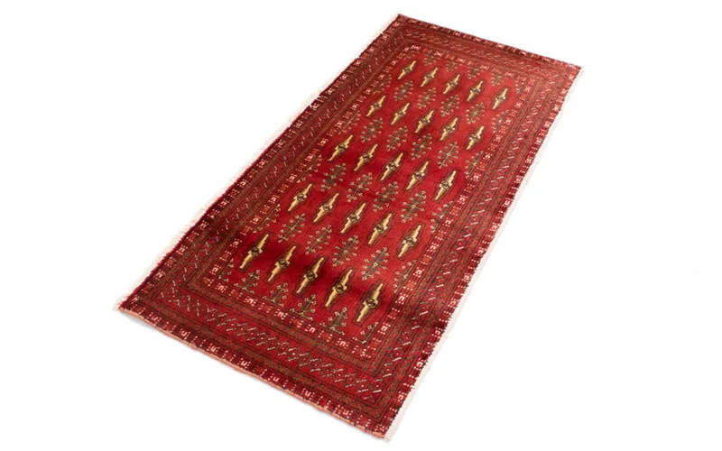 Turkaman Teppich 60x130cm - Orientteppich - rot