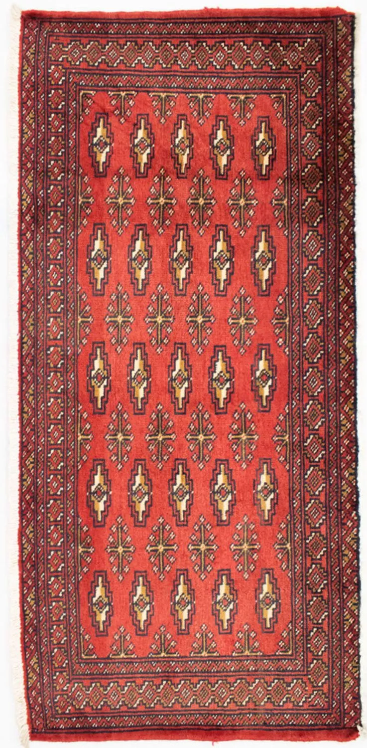 Turkaman Teppich 60x130cm - Orientteppich - rot