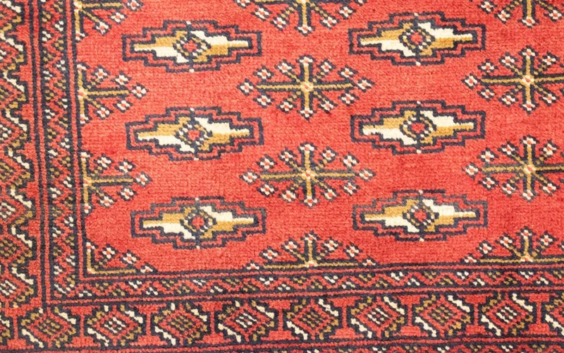 Turkaman Teppich 60x130cm - Orientteppich - rot