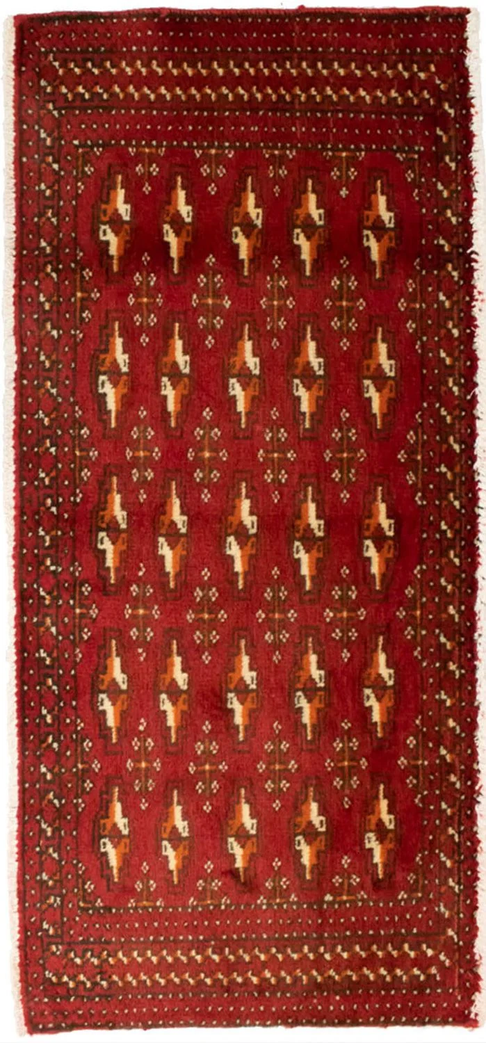 Turkaman Teppich 60x130cm - Orientteppich - rot