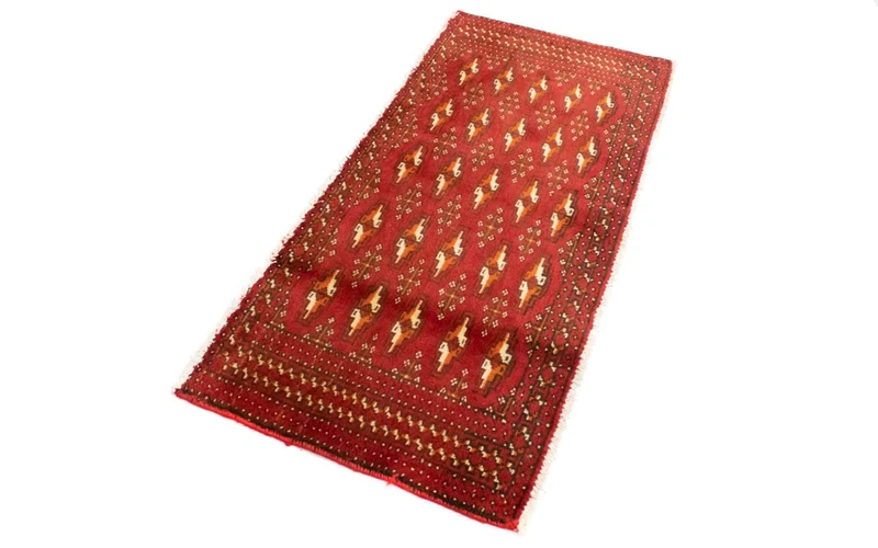 Turkaman Teppich 60x130cm - Orientteppich - rot