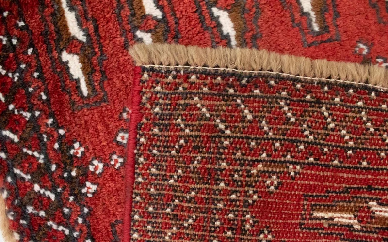 Turkaman Teppich 60x130cm - Orientteppich - rot