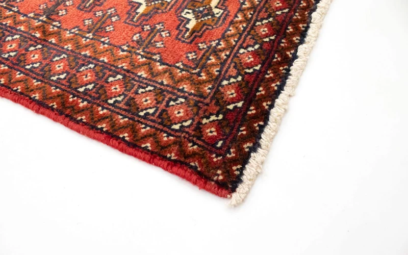 Turkaman Teppich 60x130cm - Orientteppich - rot