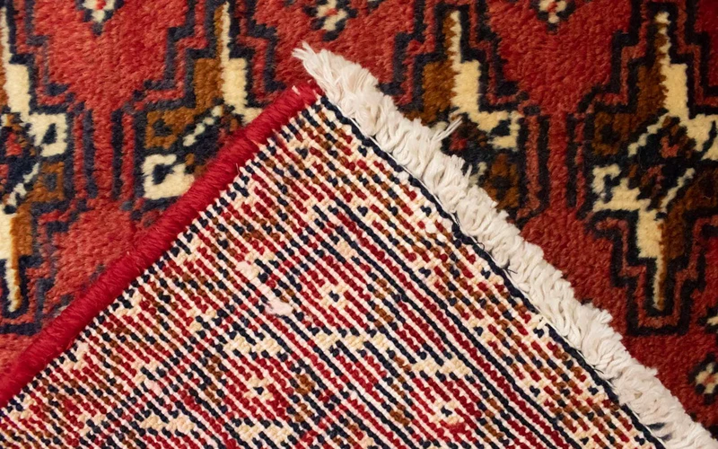 Turkaman Teppich 60x130cm - Orientteppich - rot