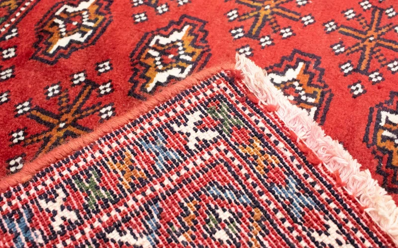 Turkaman Teppich 60x130cm - Orientteppich - rot