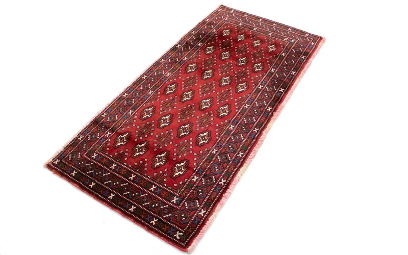Turkaman Teppich 60x130cm - Orientteppich - rot