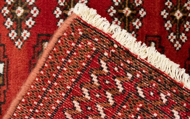 Turkaman Teppich 60x130cm - Orientteppich - rot