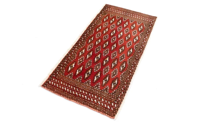 Turkaman Teppich 60x130cm - Orientteppich - rot