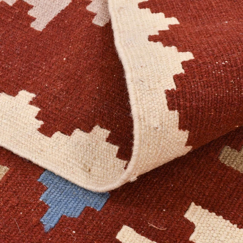Kelim Fars Teppich 105x153cm - mehrfarbig