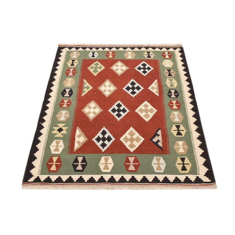 Kelim Fars Teppich 110x146cm - mehrfarbig