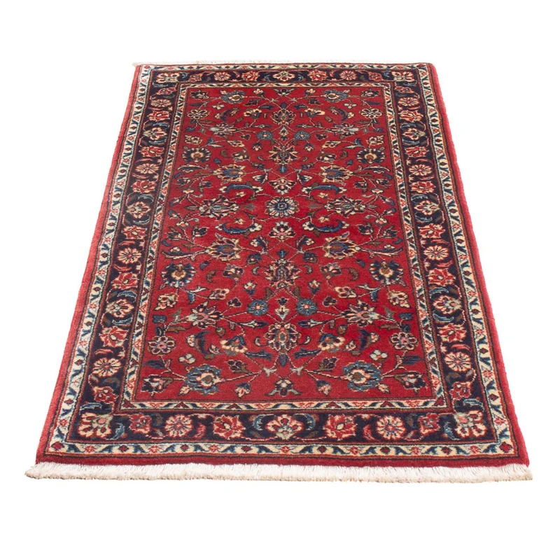 Keshan Teppich 68x140cm - Perserteppich - rot
