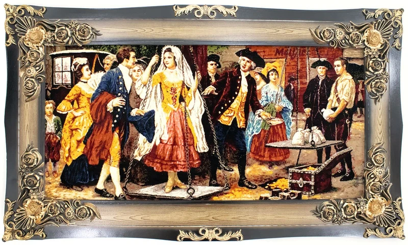 Bild-Teppich 70x120cm - Orientteppich - mehrfarbig