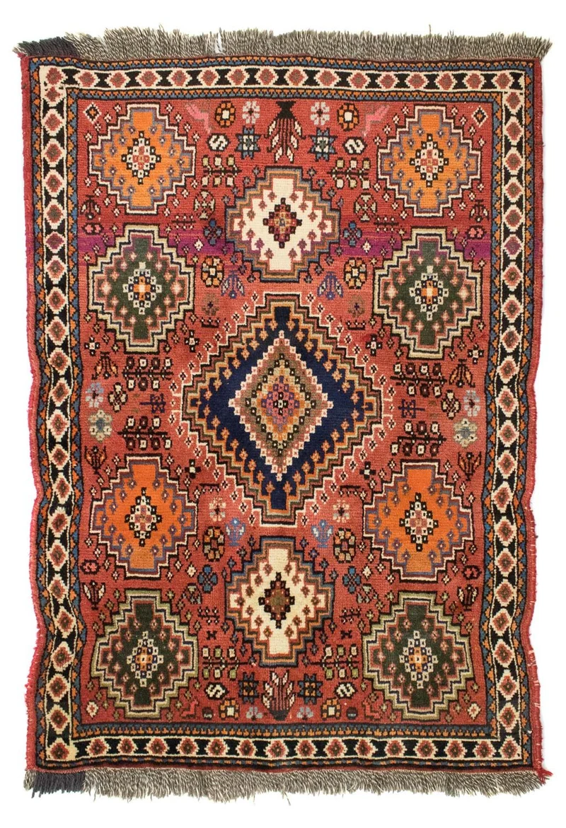 Ghashghai Teppich 100x144cm - Perserteppich - rot