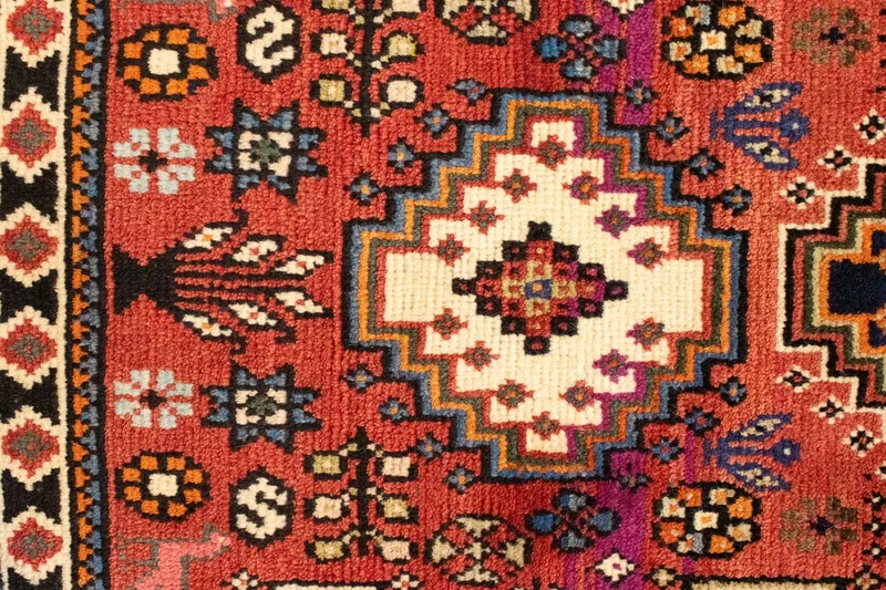 Ghashghai Teppich 100x144cm - Perserteppich - rot