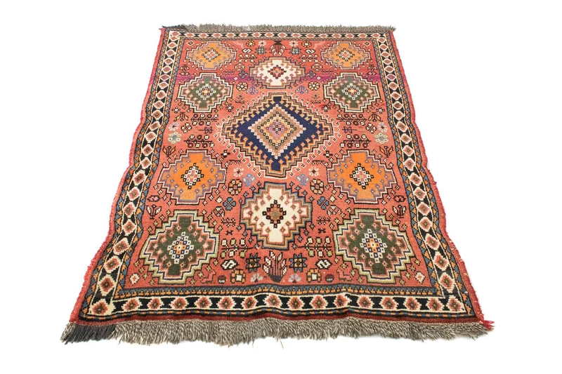 Ghashghai Teppich 100x144cm - Perserteppich - rot